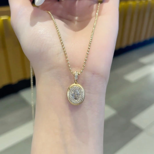 خاتم ألماس من الذهب عيار 18 قيراطًا مقطوع على شكل كمثرى ومُزرع في المختبر من مجوهرات ANSTER مصنوع يدويًا وفقًا لمعايير أخلاقية