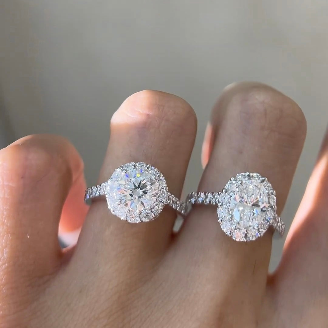 ANSTER Jewelry Customize PT950 Platinum IGI VVS 4ct Fancy Lab Grown Diamond Ring