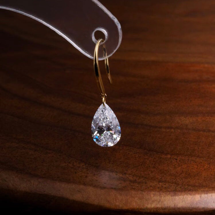 ANSTER Jewelry IGI Custom 18K Gold Earrings 1ct VVS Lab Grown Diamond Earrings