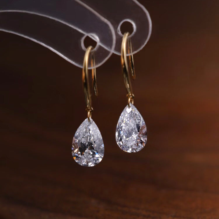 ANSTER Jewelry IGI Custom 18K Gold Earrings 1ct VVS Lab Grown Diamond Earrings