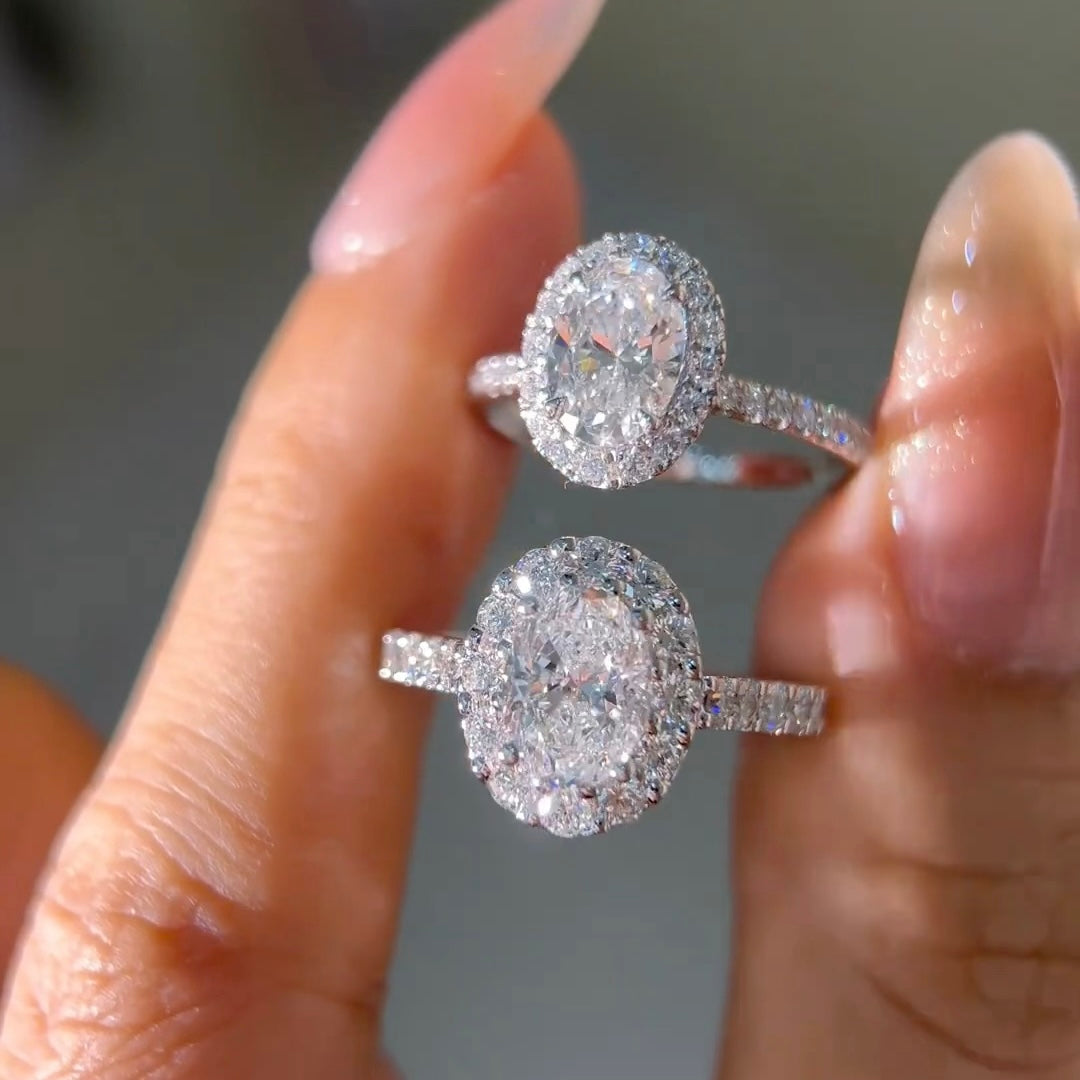 ANSTER Jewelry Customize PT950 Platinum IGI VVS 4ct Fancy Lab Grown Diamond Ring