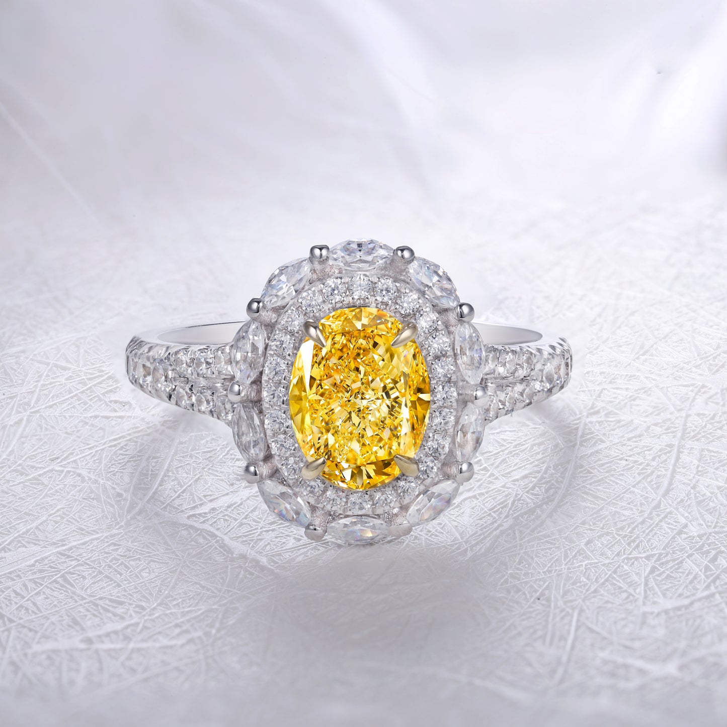 ANSTER Platinum Jewelry PT950 Ring 1.01ct VS2 CVD Lab Grown Diamond Ring with IGI