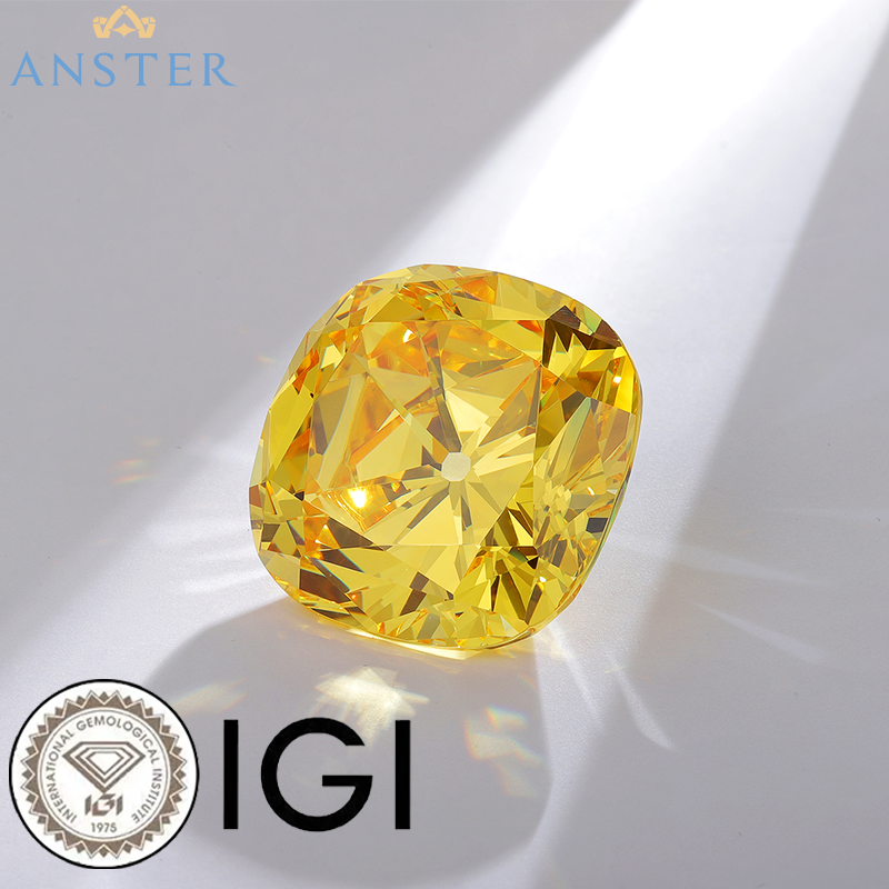 ANSTER Jewelry 18K Gold Ring 1.5ct VVS2 Lab Grown Diamond Ring with IGI