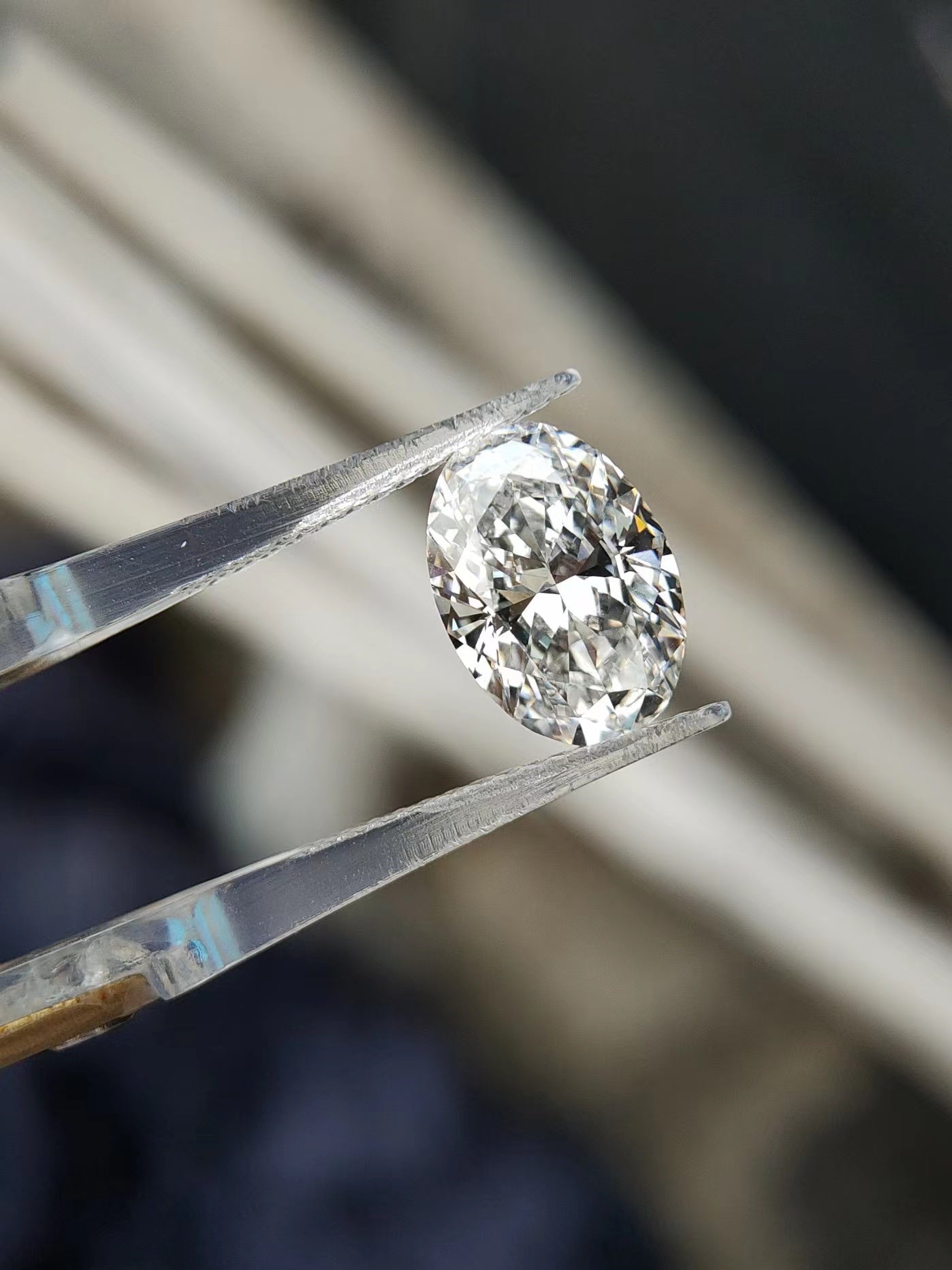 ANSTER Platinum Jewelry PT950 Ring 1.01ct VS2 CVD Lab Grown Diamond Ring with IGI