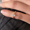 ANSTER Wholesales Price 0.5ct Oval cut Lab Grown Diamond Ring with IGI 18K Gold Ring