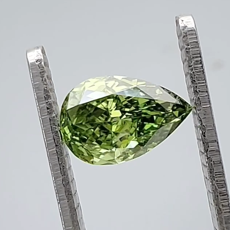ANSTER Wholesales Fancy Green Color Lab Grown Diamond Loose Stone with IGI for Jewelry making