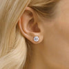ANSTER Jewelry OEM IGI GIA 18K Gold VS VVS Lab Grown Diamond Earrings