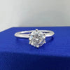 ANSTER 18K Gold Jewelry 1 Carat VVS2 CVD Lab Grown Diamond Ring with IGI