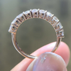 ANSTER Jewelry IGI GIA Customized 18K gold Ring Round Cut VVS Lab Grown Diamond Tennis Ring