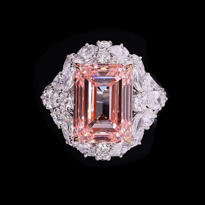 خاتم ألماس من الذهب عيار 18 قيراطًا مقطوع على شكل كمثرى ومُزرع في المختبر من مجوهرات ANSTER مصنوع يدويًا وفقًا لمعايير أخلاقية 