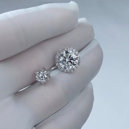 خاتم ألماس من الذهب عيار 18 قيراطًا مقطوع على شكل كمثرى ومُزرع في المختبر من مجوهرات ANSTER مصنوع يدويًا وفقًا لمعايير أخلاقية 