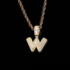 ANSTER Jewelry Custom 18K Gold Letter Shape Lab Grown Diamond Necklace Chains