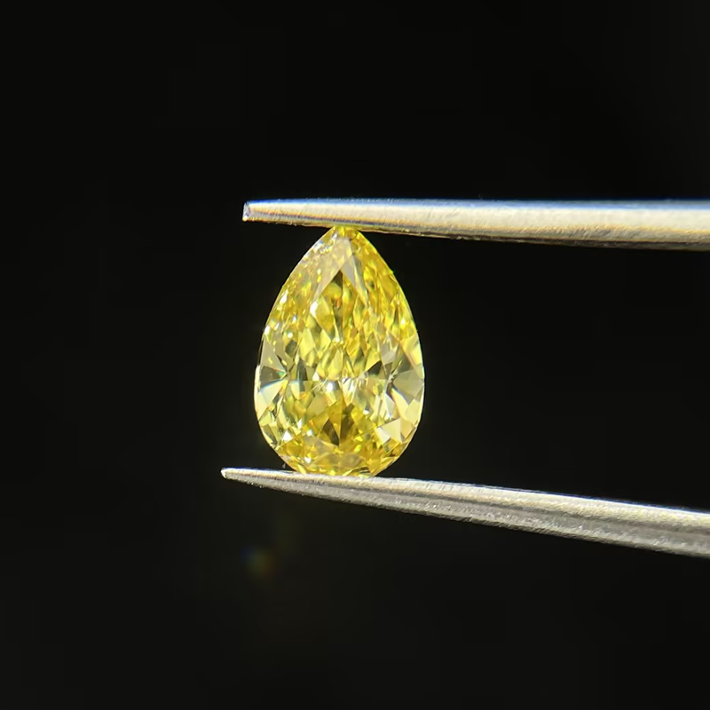 خاتم ألماس من الذهب عيار 18 قيراطًا مقطوع على شكل كمثرى ومُزرع في المختبر من مجوهرات ANSTER مصنوع يدويًا وفقًا لمعايير أخلاقية 