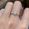 ANSTER Wholesales Price 18K White Gold 1ct Asscher cut Lab Grown Diamond Ring with IGI