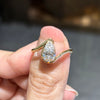 ANSTER Wholesales Price 18K Gold Ring Pear cut Lab Grown Diamond Ring with IGI