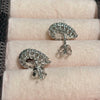 ANSTER Wholesales Price White Gold 1ct Pear cut Lab Grown Diamonds Stud Earrings with IGI