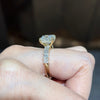 ANSTER Wholesales Price 14K Gold Ring Princess cut Lab Grown Diamond Ring with IGI