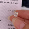 ANSTER Wholesales Price Radiant Cut Lab Grown Diamonds Engagement Ring with IGI 18K Gold Ring