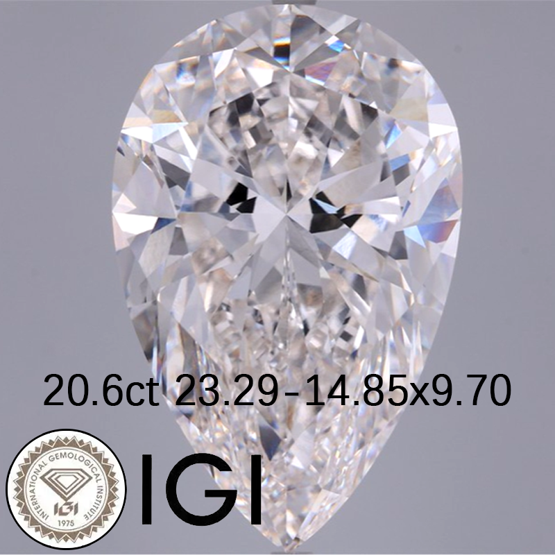 خاتم ألماس من الذهب عيار 18 قيراطًا مقطوع على شكل كمثرى ومُزرع في المختبر من مجوهرات ANSTER مصنوع يدويًا وفقًا لمعايير أخلاقية 