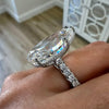 ANSTER Wholesales Price 20+ Carat Big Lab Grown Diamond Ring with IGI 18K White Gold Ring