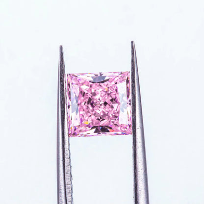 ANSTER Jewelry Platinum PT950 Ring 1ct VVS VS Fancy Lab Grown Diamond Ring with IGI