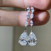 ANSTER Jewelry OEM IGI GIA Platinum PT950 Pear Cut Lab Grown Diamond Earrings