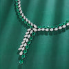 ANSTER Fine Jewelry Lab Grown Gemstone Lab Emerald 18K Gold Necklace