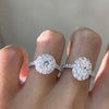 ANSTER Jewelry Customize PT950 Platinum IGI VVS 4ct Fancy Lab Grown Diamond Ring