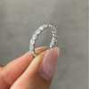 ANSTER Jewelry IGI GIA Customized 18K gold Ring Round Cut VVS Lab Grown Diamond Tennis Ring