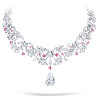 خاتم ألماس من الذهب عيار 18 قيراطًا مقطوع على شكل كمثرى ومُزرع في المختبر من مجوهرات ANSTER مصنوع يدويًا وفقًا لمعايير أخلاقية 