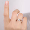 ANSTER 18K Gold Jewelry 1 Carat VVS2 CVD Lab Grown Diamond Ring with IGI
