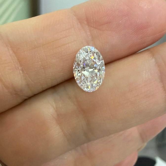 ANSTER Wholesales Price White Gold Ring Oval cut Lab Grown Diamond Ring with IGI