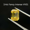 ANSTER Custom Wholesales Price Perfume Bottle Pendant Lab Grown Yellow Diamond Pendant Necklace with IGI