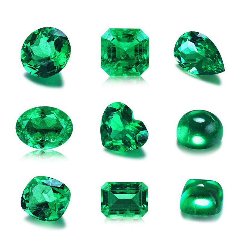 ANSTER JEWELRY 0.5 CTW -5 CTW Radiant Asscher Lab Grown Emerald