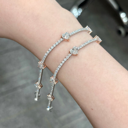 خاتم ألماس من الذهب عيار 18 قيراطًا مقطوع على شكل كمثرى ومُزرع في المختبر من مجوهرات ANSTER مصنوع يدويًا وفقًا لمعايير أخلاقية 