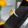 ANSTER Jewelry Customize PT950 Platinum IGI 10ct Fancy Lab Grown Yellow Diamond Ring