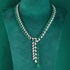 ANSTER Fine Jewelry Lab Grown Gemstone Lab Emerald 18K Gold Necklace