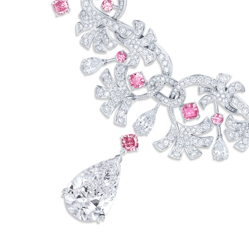 خاتم ألماس من الذهب عيار 18 قيراطًا مقطوع على شكل كمثرى ومُزرع في المختبر من مجوهرات ANSTER مصنوع يدويًا وفقًا لمعايير أخلاقية 