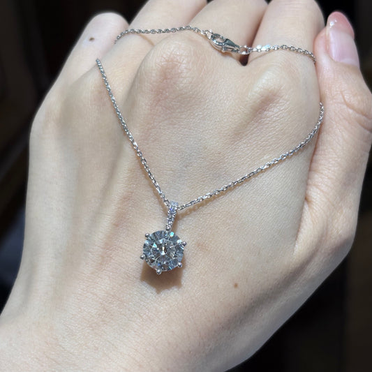 ANSTER Customized Wholesales Price Six Claw Lab Grown Diamond Pendant Necklace with IGI