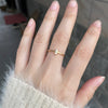 ANSTER Wholesales Price Round cut Melee Lab Grown Diamond Ring with IGI 22K Gold Ring