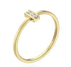 ANSTER Wholesales Price Round cut Melee Lab Grown Diamond Ring with IGI 22K Gold Ring