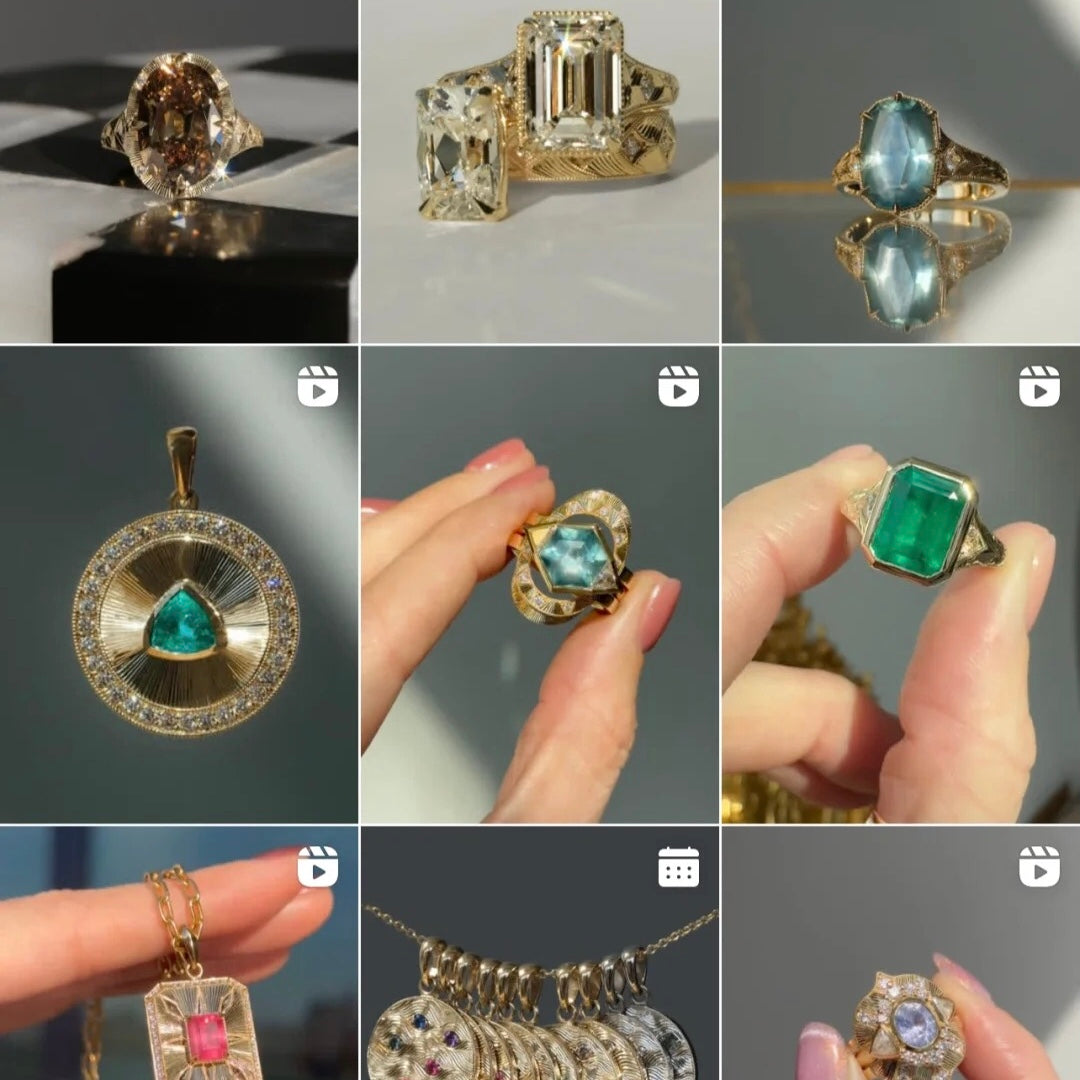 خاتم ألماس من الذهب عيار 18 قيراطًا مقطوع على شكل كمثرى ومُزرع في المختبر من مجوهرات ANSTER مصنوع يدويًا وفقًا لمعايير أخلاقية 