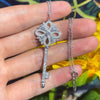 ANSTER Custom Melee Lab Diamond Key shape Pendant Necklace Fine Jewelry