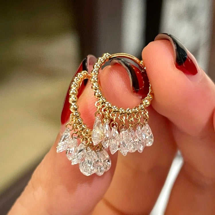 خاتم ألماس من الذهب عيار 18 قيراطًا مقطوع على شكل كمثرى ومُزرع في المختبر من مجوهرات ANSTER مصنوع يدويًا وفقًا لمعايير أخلاقية 