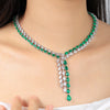 ANSTER Fine Jewelry Lab Grown Gemstone Lab Emerald 18K Gold Necklace