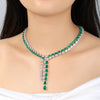 ANSTER Fine Jewelry Lab Grown Gemstone Lab Emerald 18K Gold Necklace