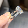 ANSTER Wholesales Price 18K White Gold Ring 5ct Emerald cut Lab Grown Diamond Ring with IGI