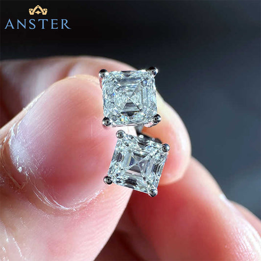 ANSTER Jewelry Customize Lab Grown Diamond PT950 platinum Earrings