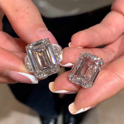 خاتم ألماس من الذهب عيار 18 قيراطًا مقطوع على شكل كمثرى ومُزرع في المختبر من مجوهرات ANSTER مصنوع يدويًا وفقًا لمعايير أخلاقية 