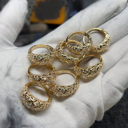 خاتم ألماس من الذهب عيار 18 قيراطًا مقطوع على شكل كمثرى ومُزرع في المختبر من مجوهرات ANSTER مصنوع يدويًا وفقًا لمعايير أخلاقية 